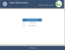 Tablet Screenshot of obs.usak.edu.tr